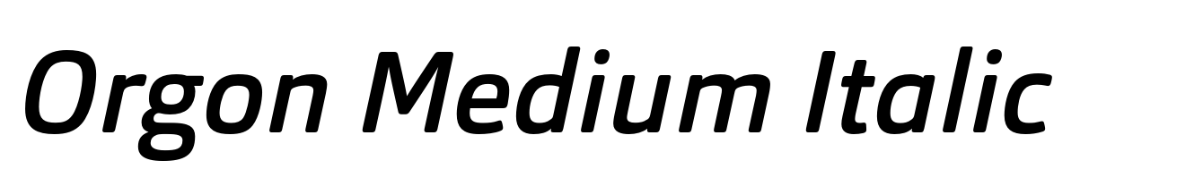 Orgon Medium Italic